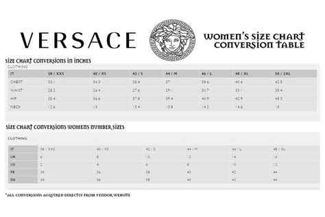 versace kids size chart